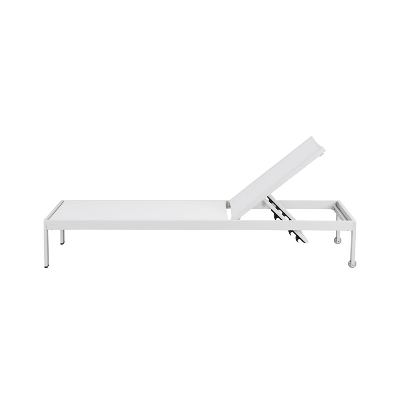 Pemberly Row Contemporary 11-piece Aluminum Patio Dining Set in White