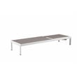 Pemberly Row 13-piece Modern Aluminum Patio Dining Set in White/Gray