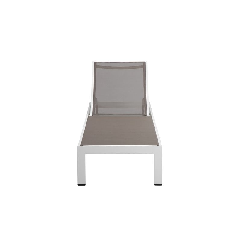 Pemberly Row 13-piece Modern Aluminum Patio Dining Set in White/Gray