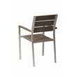 Pemberly Row 9-piece Modern Aluminum Patio Dining Set in Gray