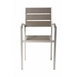 Pemberly Row 9-piece Modern Aluminum Patio Dining Set in Gray