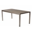 Pemberly Row 9-piece Modern Aluminum Patio Dining Set in Gray