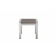 Pemberly Row 4-piece Aluminum Patio 2 Loungers and 2 Side Tables in Gray