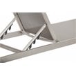 Pemberly Row 8-piece Aluminum Patio 4 Loungers and 4 Side Tables in Gray