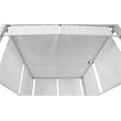 Pemberly Row Modern Aluminum Outdoor Daybed in White Frame/Fabric