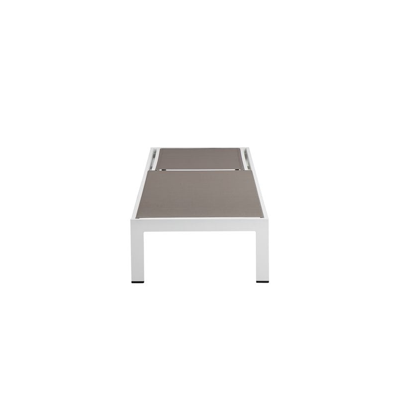 Pemberly Row 17-piece Modern Aluminum Patio Sofa Set in White/Gray