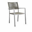 Pemberly Row 7-piece Modern Aluminum Patio Dining Set in Gray