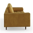Pemberly Row Modern / Contemporary Velvet Sofa in Gold Finish