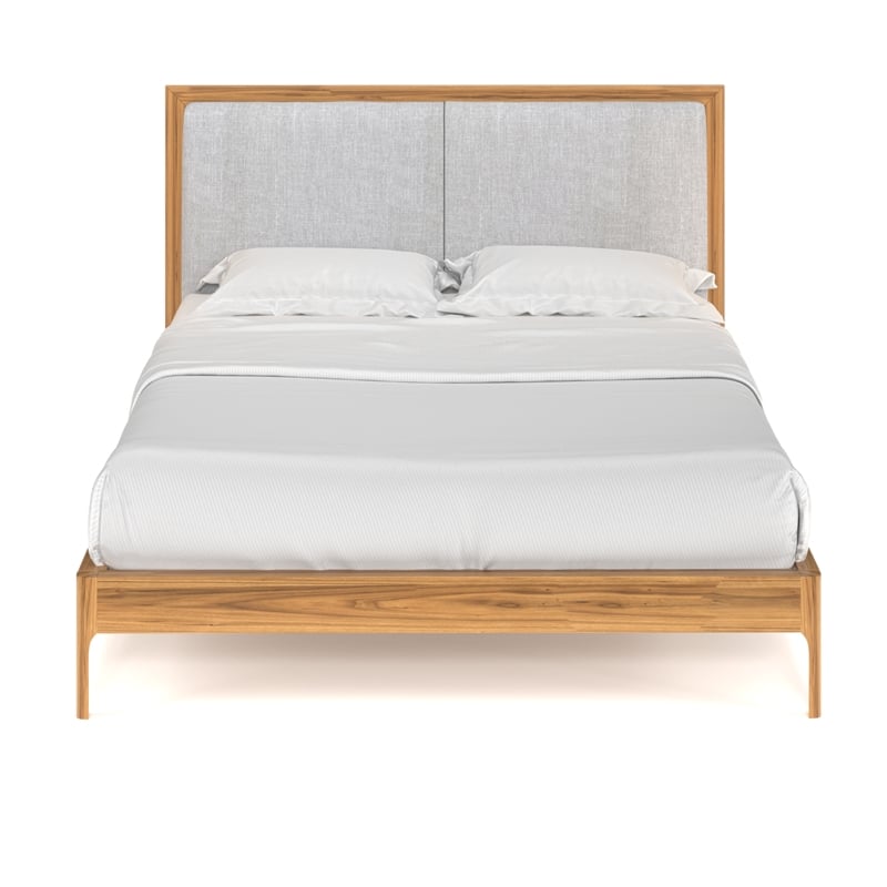 Pemberly Row Modern / Contemporary Wood Full Size Bed in Natural