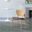 Pemberly Row Modern / Contemporary Leather Lounge Chair in Light Oak