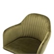 Pemberly Row Modern / Contemporary Velvet Swivel Arm Chair in Olive