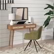 Pemberly Row Modern / Contemporary Velvet Swivel Arm Chair in Olive