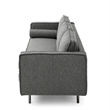 Pemberly Row Mid-Century Contemporary Fabric Sofa in Green Finish