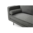 Pemberly Row Mid-Century Contemporary Fabric Sofa in Green Finish