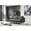 Pemberly Row Mid-Century Contemporary Fabric Sofa in Green Finish