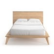 Pemberly Row Modern / Contemporary Wood Full Size Bed in Light Oak