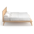 Pemberly Row Modern / Contemporary Wood King Size Bed in Light Oak
