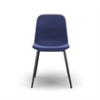 Pemberly Row Modern Velvet Side Chairs (Set of 2) in Sapphire