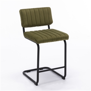 Pemberly Row Modern Counter Height Stools (Set of 2) in Olive