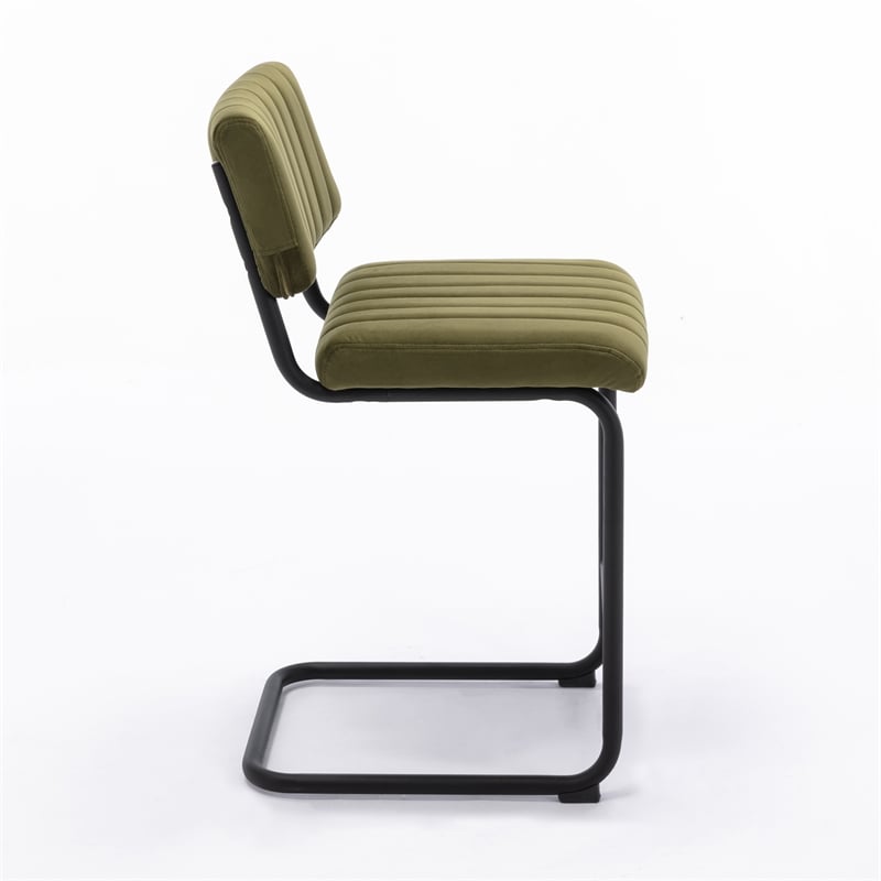 Pemberly Row Modern Counter Height Stools (Set of 2) in Olive