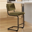 Pemberly Row Modern Counter Height Stools (Set of 2) in Olive