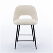 Pemberly Row Modern Counter Height Stools (Set of 2) in White