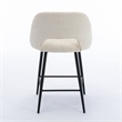 Pemberly Row Modern Counter Height Stools (Set of 2) in White