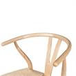 Pemberly Row Modern Danish Design Bar Height Stool in Natural