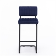 Pemberly Row Contemporary Bar Height Stool (Set of 2) in Sapphire