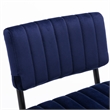 Pemberly Row Contemporary Bar Height Stool (Set of 2) in Sapphire