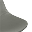 Pemberly Row Modern Vegan Leather Side Chairs (Set of 2) in Slate