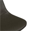 Pemberly Row Modern Vegan Leather Side Chairs (Set of 2) in Black
