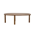 Pemberly Row Modern / Contemporary Wood Dining Table in Walnut