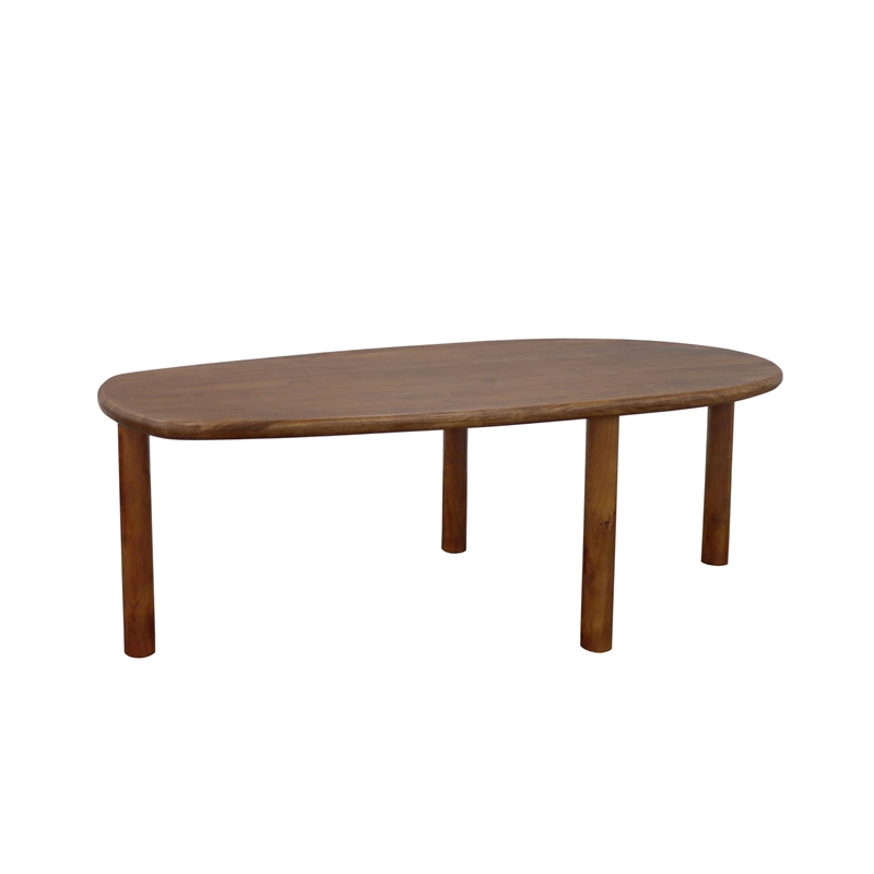 Pemberly Row Modern / Contemporary Wood Dining Table in Walnut