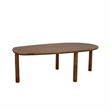 Pemberly Row Modern / Contemporary Wood Dining Table in Walnut