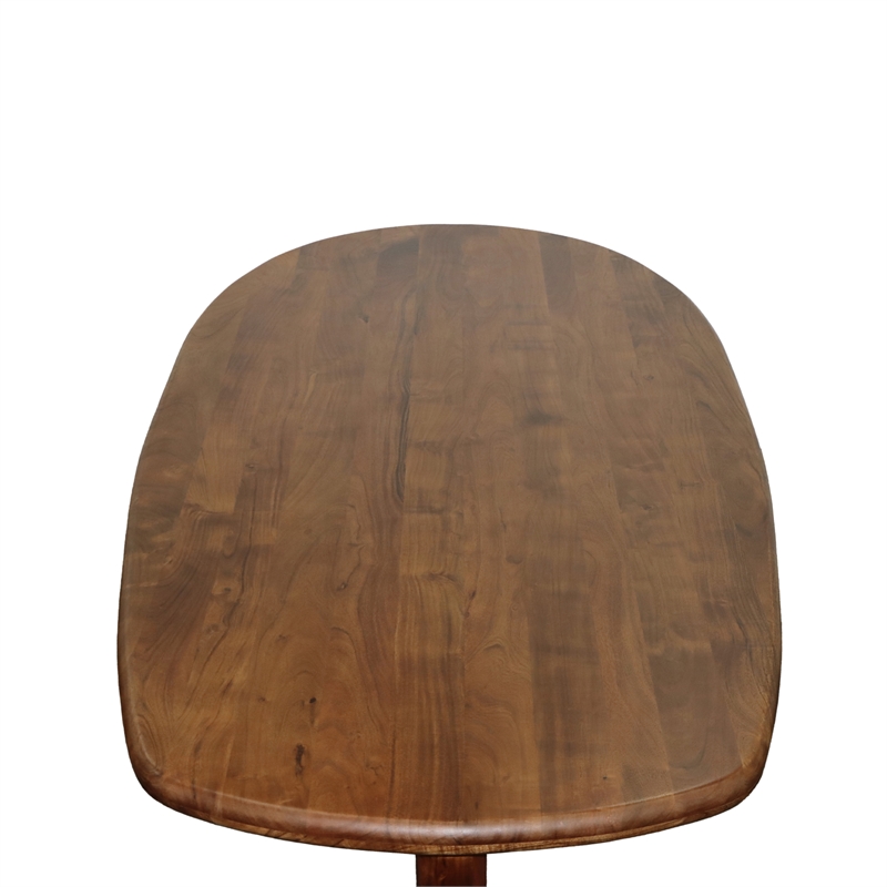 Pemberly Row Modern / Contemporary Wood Dining Table in Walnut