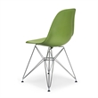 Pemberly Row Modern / Contemporary Plastic Dining Chairs in Green