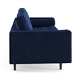 Pemberly Row Modern / Contemporary Velvet Sofa in Sapphire Finish