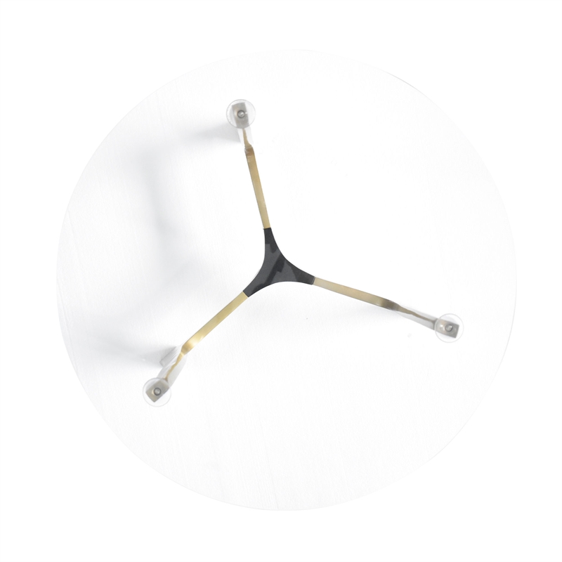 Pemberly Row Modern / Contemporary Glass Side Table in Gold Finish