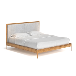 Pemberly Row Modern / Contemporary Wood King Size Bed in Natural