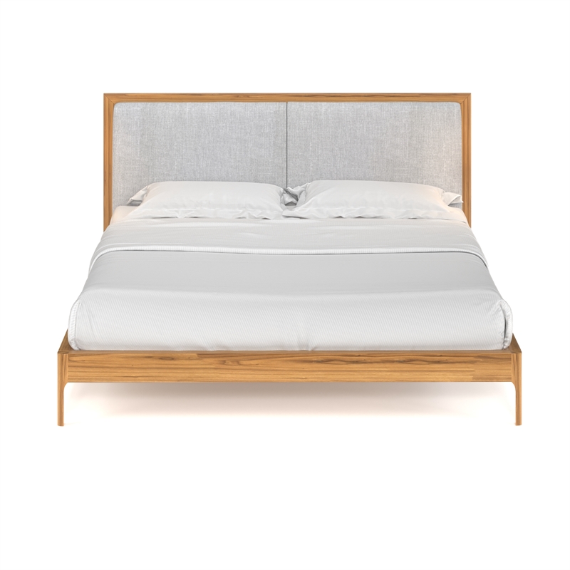 Pemberly Row Modern / Contemporary Wood King Size Bed in Natural