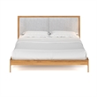 Pemberly Row Modern / Contemporary Wood King Size Bed in Natural