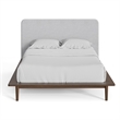 Pemberly Row Mid-Century Contemporary Full Size Bed in Walnut