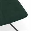 Pemberly Row Contemporary Velvet Swivel Side Chair in Emerald