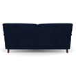 Pemberly Row Contemporary Mid-Century Modern Sofa in Sapphire