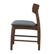 Pemberly Row Modern Solid Wood Side Chairs (Set of 2) in Gray