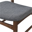 Pemberly Row Modern Solid Wood Side Chairs (Set of 2) in Gray