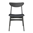 Pemberly Row Modern Solid Wood Side Chairs (Set of 4) in Gray