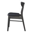 Pemberly Row Modern Solid Wood Side Chairs (Set of 4) in Gray