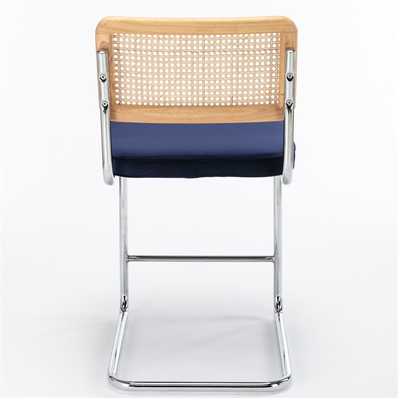 Pemberly Row Modern Counter Height Stools (Set of 2) in Sapphire